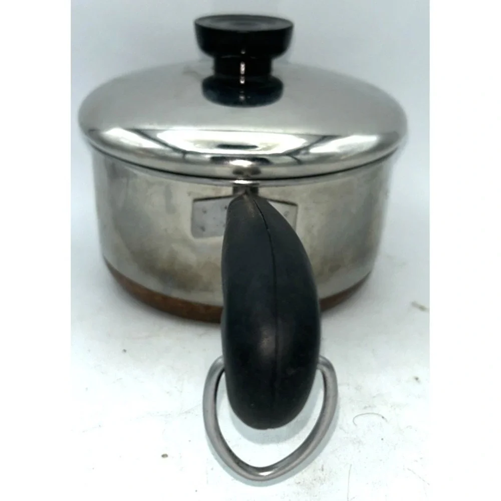 Revere Ware  Stainless Steel Copper Bottom 1 Qt Saucepan ‎ W/Lid Clinton IL